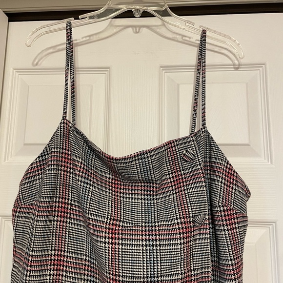 Brand New ASOS Plaid Mini Dress - Size 14 - Picture 2 of 7